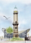 Preview: Postcard DIN-A5 Warnemünde - At the lighthouse WA12